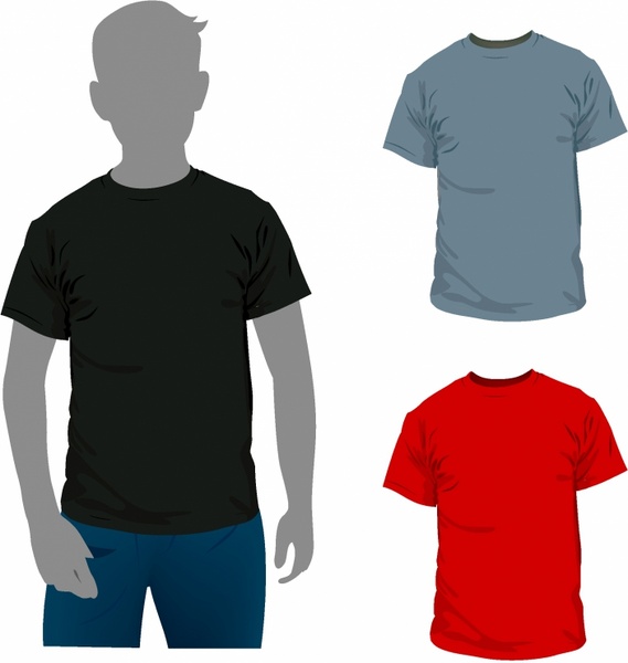 569x600 Men T Shirt Free Vector In Adobe Illustrator Ai ( .ai