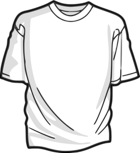 458x500 White T Shirt Vector Image Public Domain Vectors