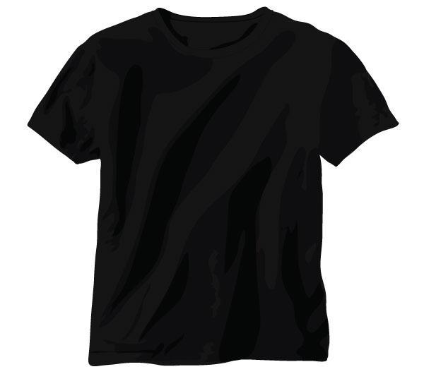 600x530 Free Tshirt Vector Black Shirt Template 123freevectors