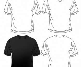 336x280 Vector Blank Men Tshirt Vector Art