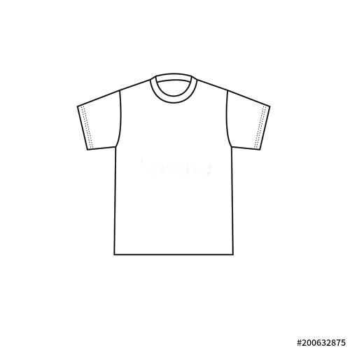 500x500 T Shirt Template Vector
