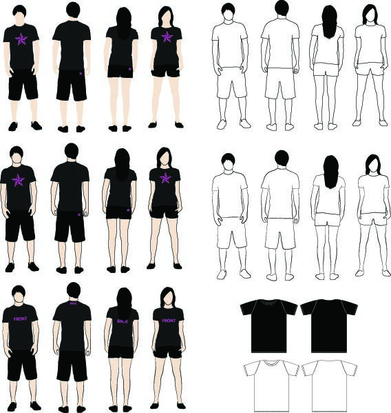 568x599 82 Free T Shirt Template Options For Photoshop And Illustrator