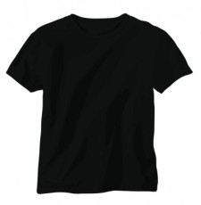 225x230 Black Vector T Shirt Free Vector 4vector
