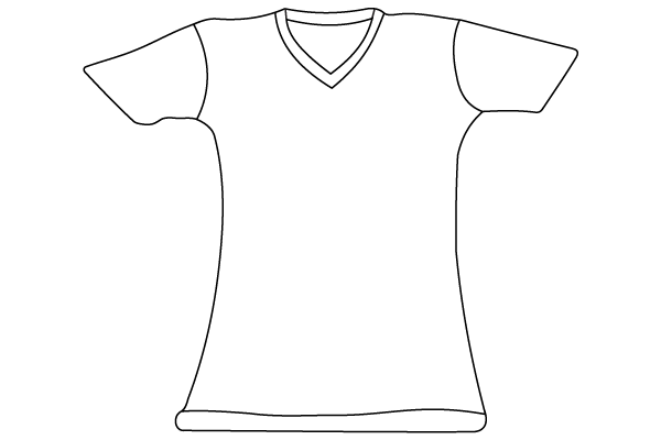 600x400 T Shirt Vector Template Illustrator 123freevectors