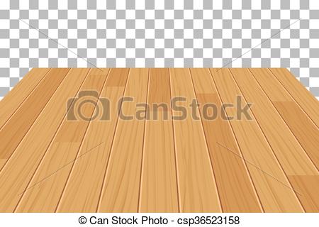 450x320 Vector Wood Table Top On Isolated Background.