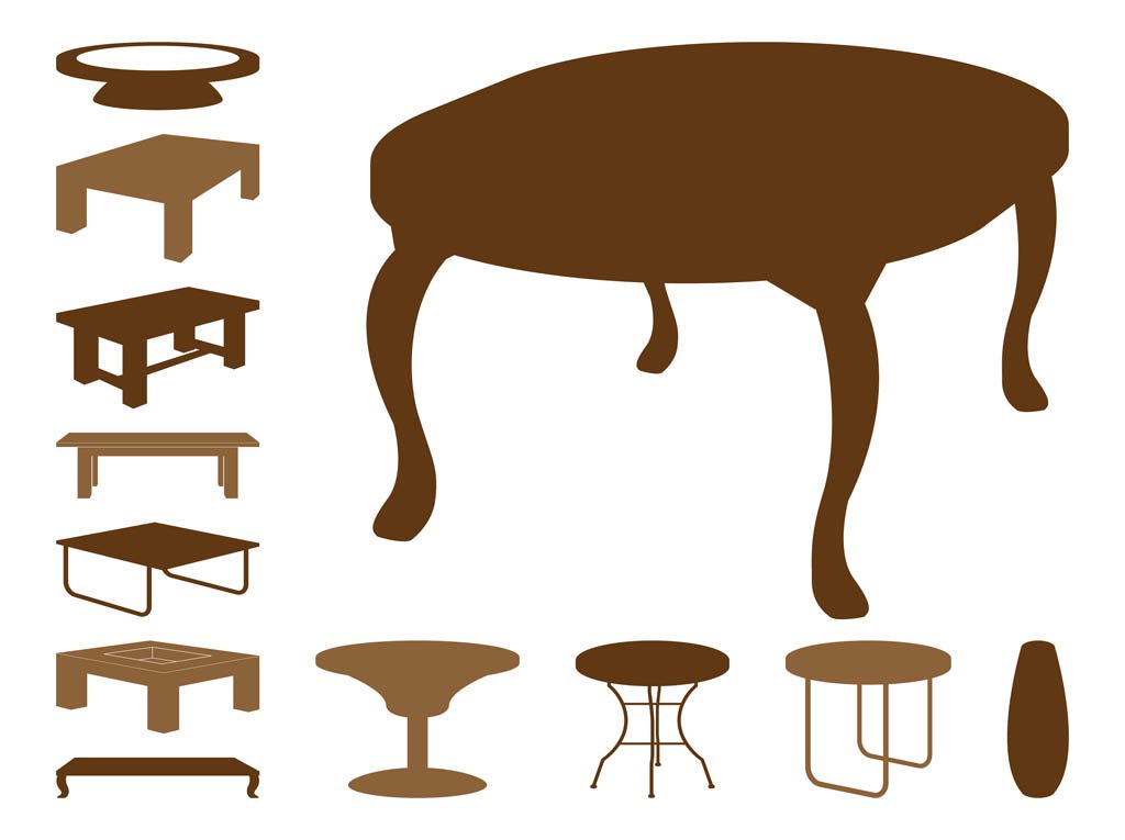 1024x765 Table Silhouettes Vector Art Amp Graphics