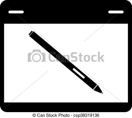 450x402 Graphics Tablet With A Pen.