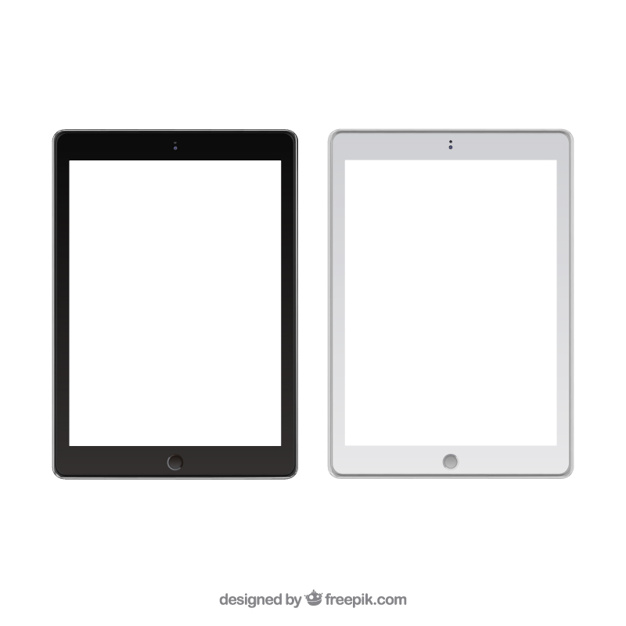 626x626 Black And White Tablet Templates Vector Free Download