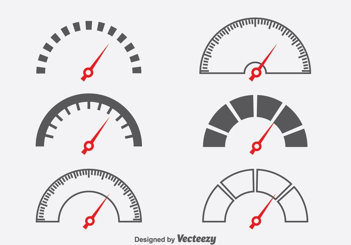 700x490 Tachometer Symbol Vector Set