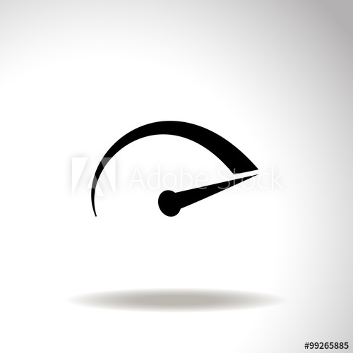 500x500 Tachometer Vector Icon.