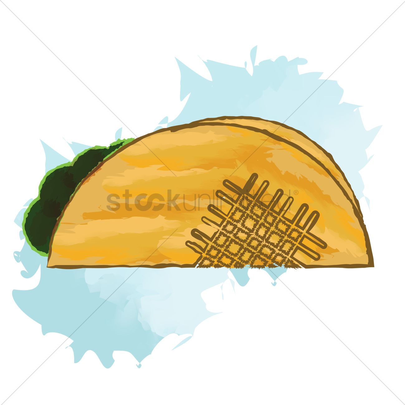 1300x1300 Taco Vector Image