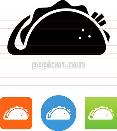 400x446 Vector Taco Icon