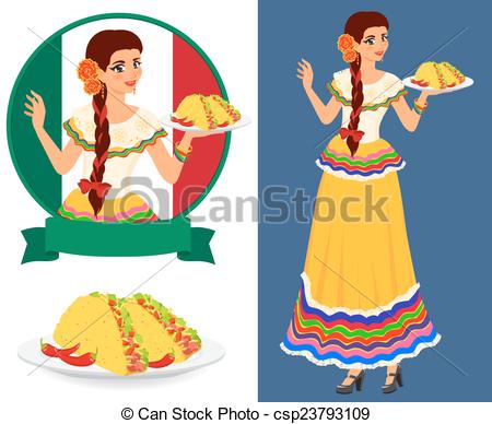 450x388 Taco Clipart Lady