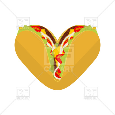 400x400 Taco Heart Vector Image Vector Artwork Of Icons And Emblems