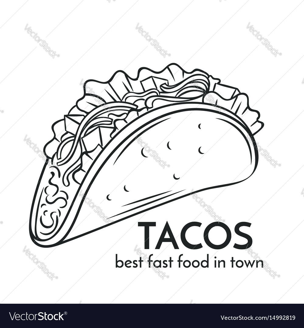 Tacos Vector at GetDrawings | Free download