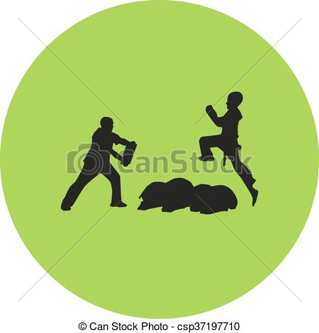 450x470 Taekwondo Vector Clip Art