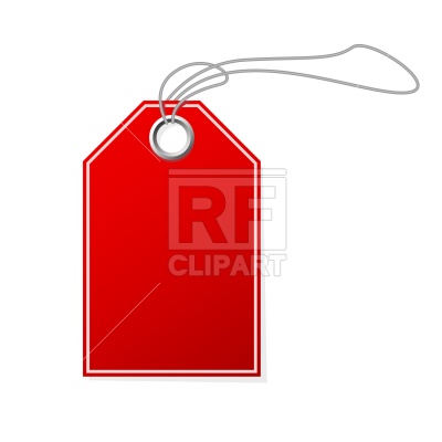 400x400 Red Price Tag Vector Image Vector Artwork Of Beauty, Fashion