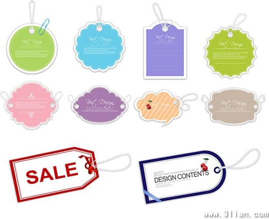 538x438 Cute Tag Labels Vector Free Vector In Adobe Illustrator Ai ( .ai
