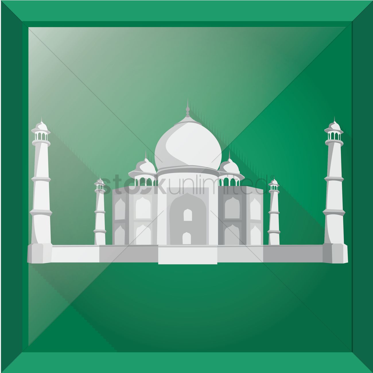 1300x1300 Taj Mahal Vector Image