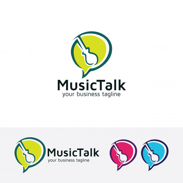 626x626 Music Talk Vector Logo Template Vector Premium Download