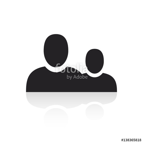 500x500 Chat Speech Bubble Symbol. Persons Talk Vector. Persons Vector