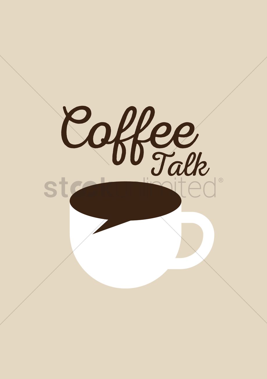 919x1300 Coffee Talk Vector Image