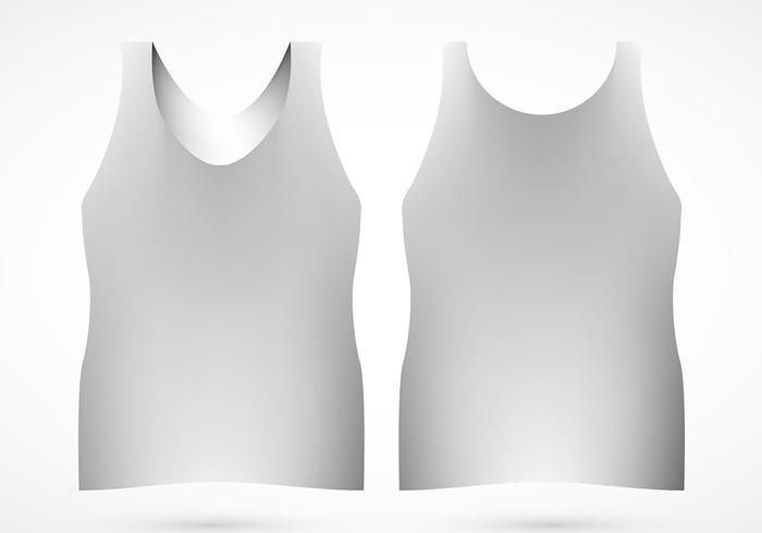 700x490 Tank Top Template Vector