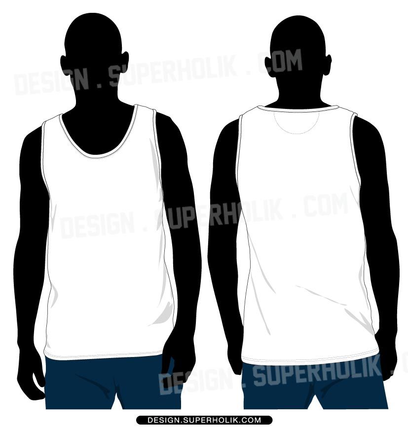 827x870 Tank Top Vector Template Fashion Vector Templates