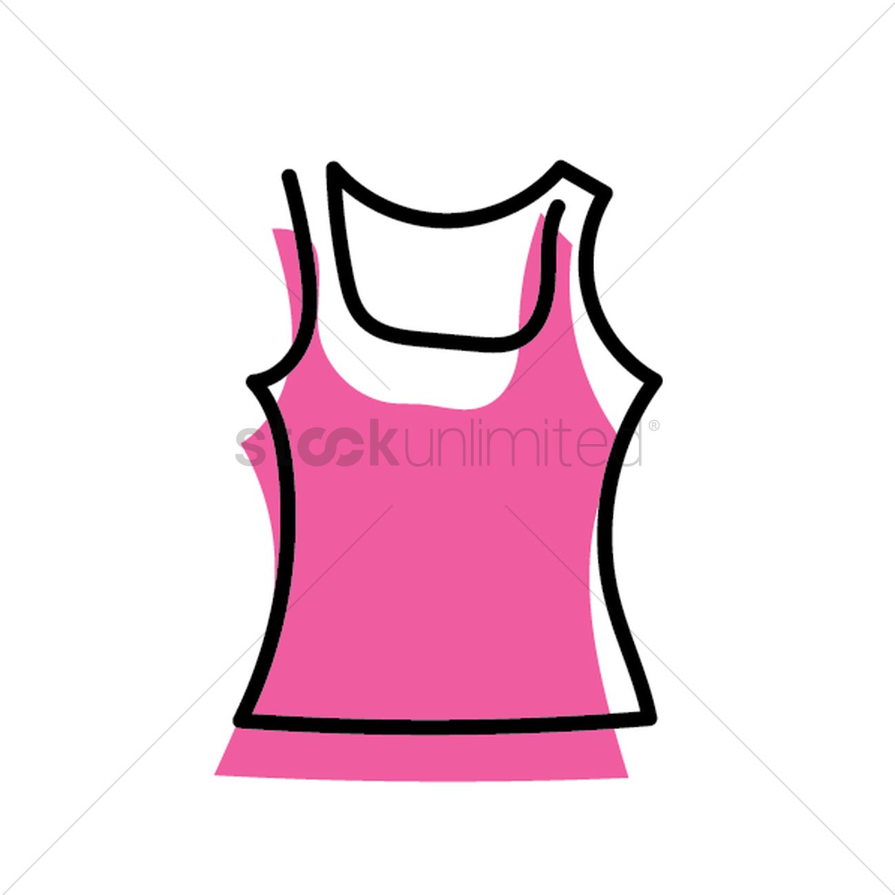 1300x1300 Tank Top Vector Image