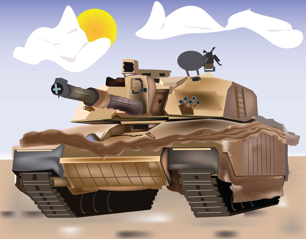1024x799 Tank Vector Illustration Vector Art Amp Graphics