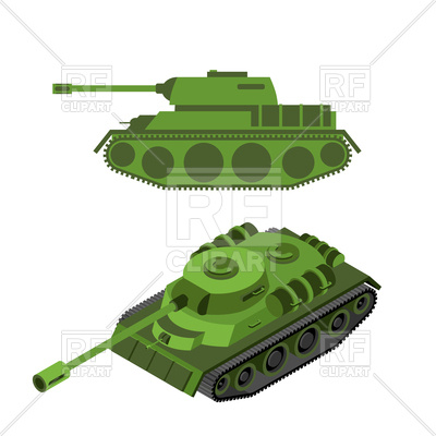 400x400 Tank Isometric On White Background Vector Image Vector Artwork