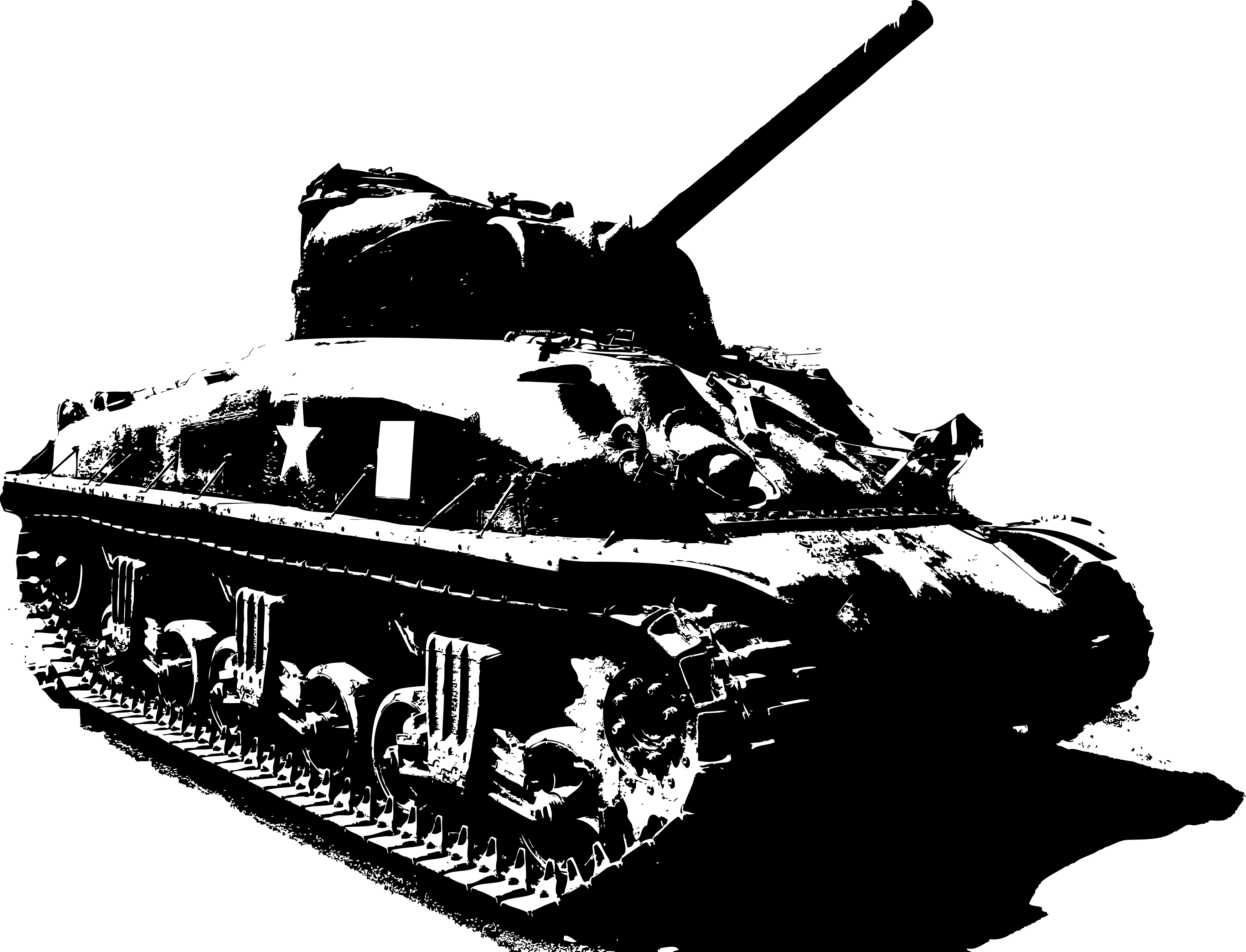 3497x2673 Vector Clipart Tank