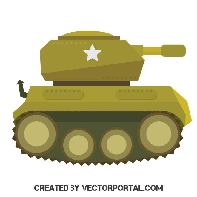 660x660 World War 2 Tank Vector Image