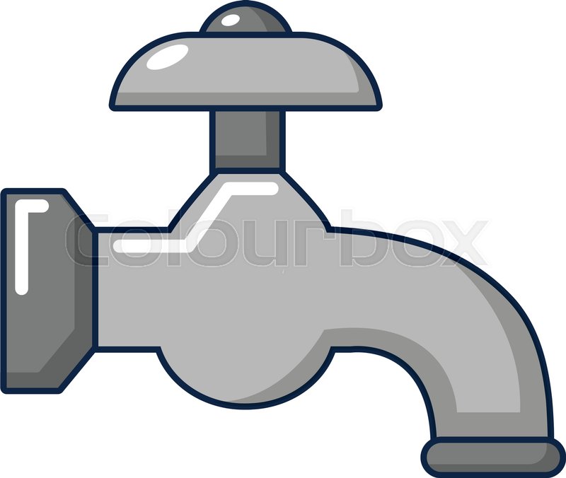 800x676 Water Tap Icon. Cartoon Illustration Of Water Tap Vector Icon For
