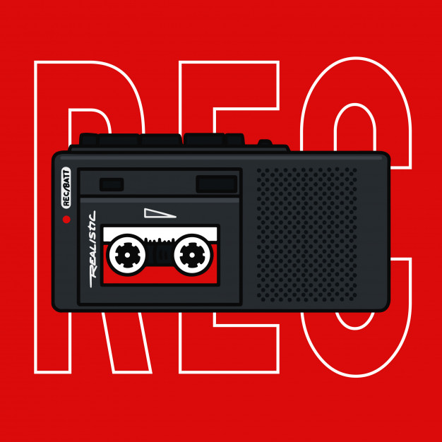 626x626 Tape Recorder Vector Illustration Vector Premium Download