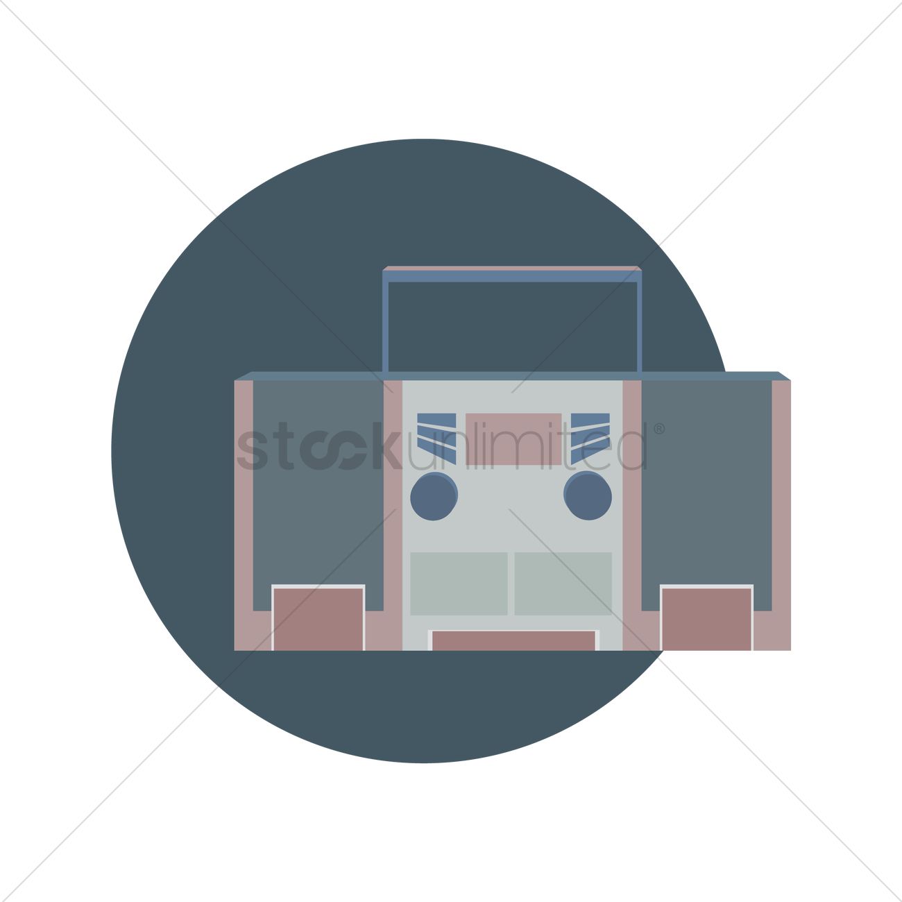 1300x1300 Tape Recorder Vector Image
