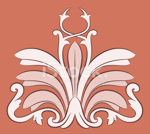 491x440 Vintage Tapestry Vector Stock Vector