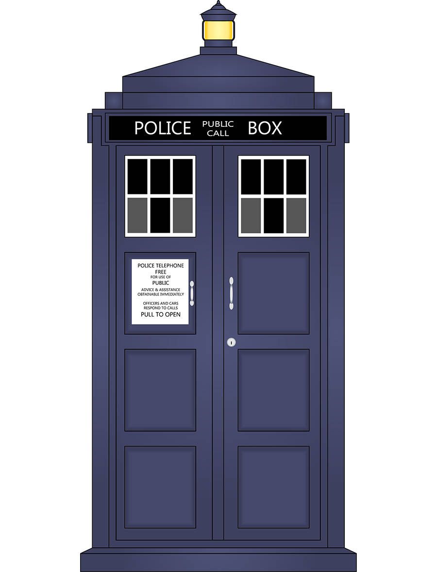 900x1177 Doctor Who Tardis Vector Illustration By Pembertonartstudios On