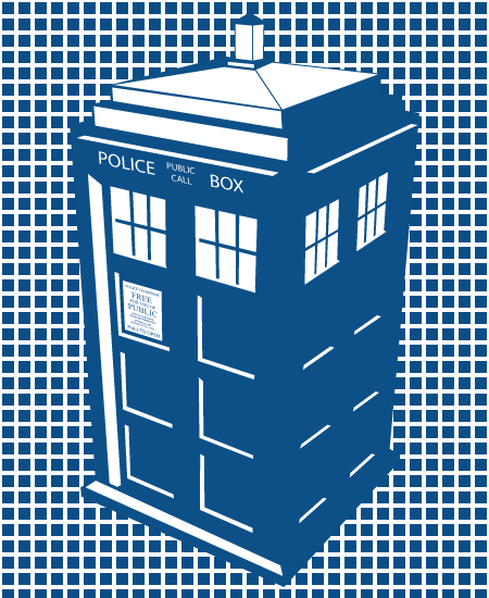 450x550 Tardis Monochrome Vector Art (Flat) By Shardsofblue