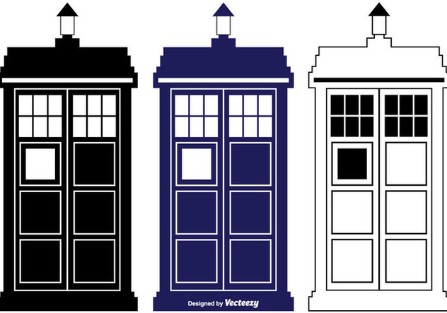 632x443 Tardis Vector Silhouette Shapes Free Vector Download 352833 Cannypic