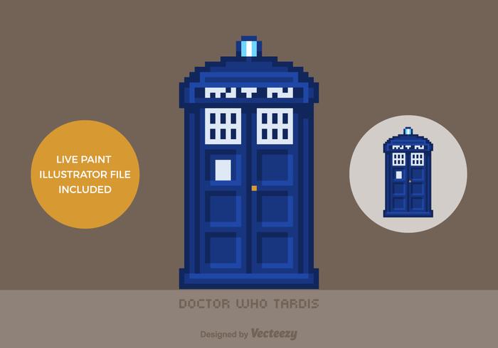 700x490 Free Vector Pixel Doctor Who Tardis