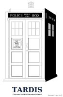 130x200 Tardis Vector Outline