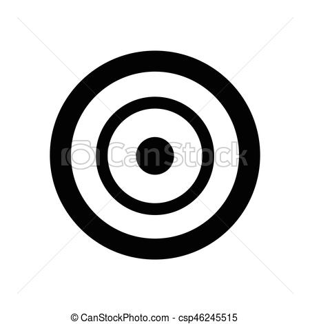 450x470 Target Icon Vector Illustration.