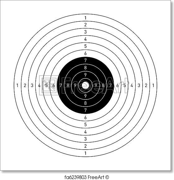 561x581 Free Art Print Of Target. Vector Illustration Of A Target