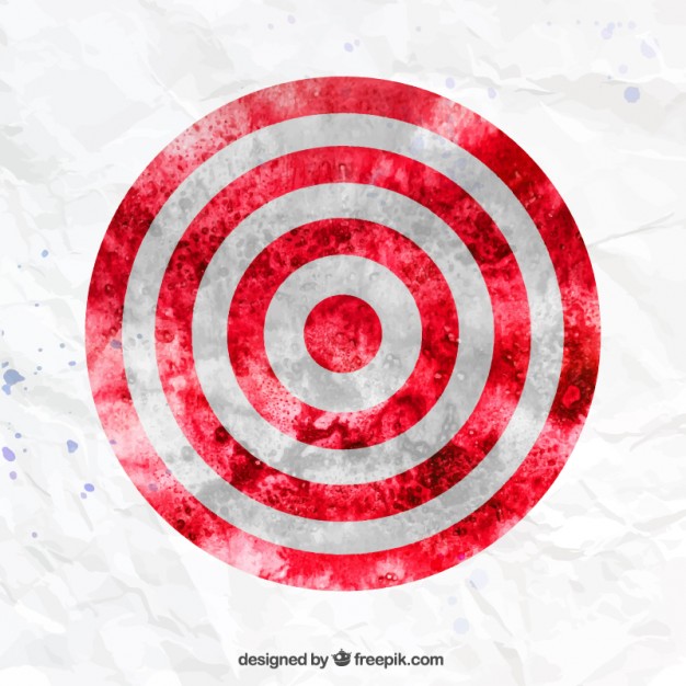 626x626 Watercolor Target Vector Free Download