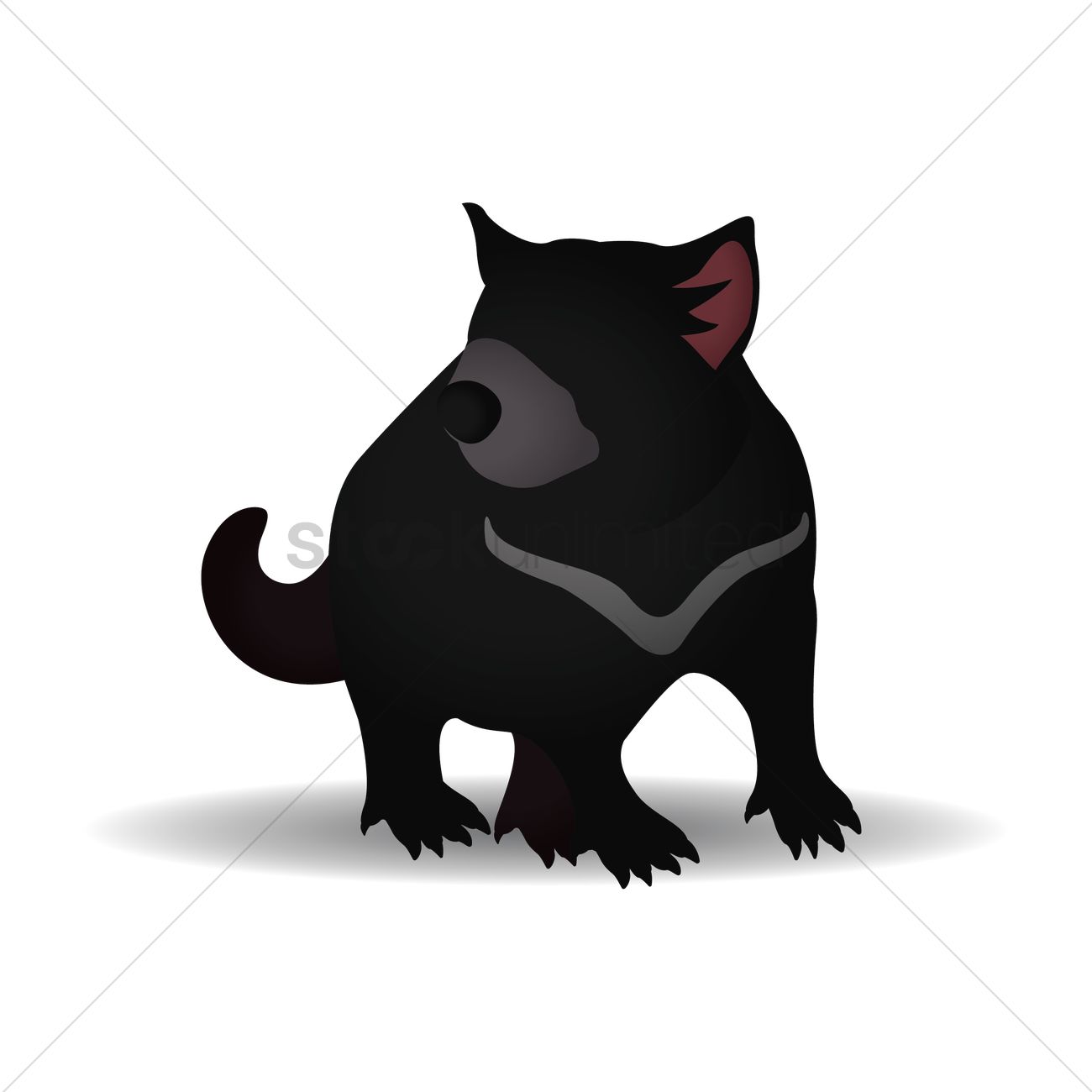 1300x1300 Tasmanian Devil Vector Image