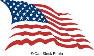 300x179 Drawn American Flag Wavy