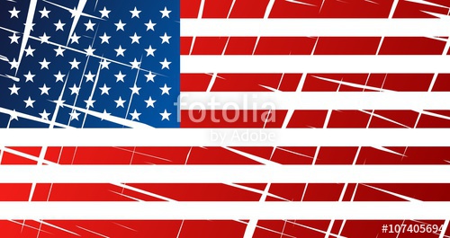 500x265 Tattered Flag Of United States Of America, Usa Stock Image And