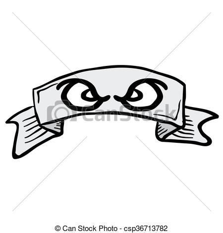 450x470 Angry Cartoon Tattoo Scroll Banner Isolated On White.