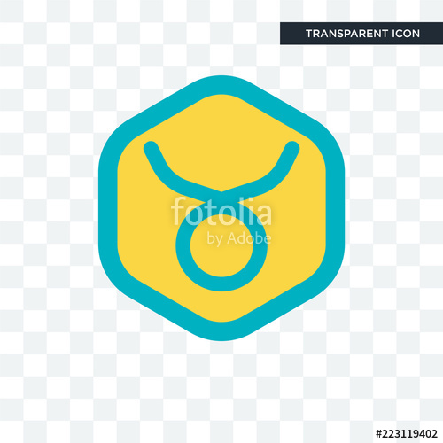 500x500 Taurus Vector Icon Isolated On Transparent Background, Taurus Logo